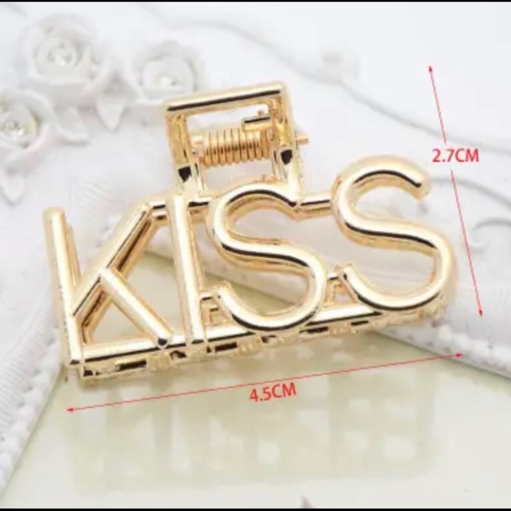3/$35|Cute KISS Hair Claw Clip Hair Accessory